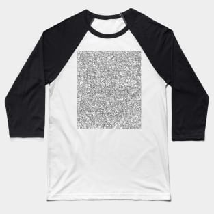 Doodle line art Baseball T-Shirt